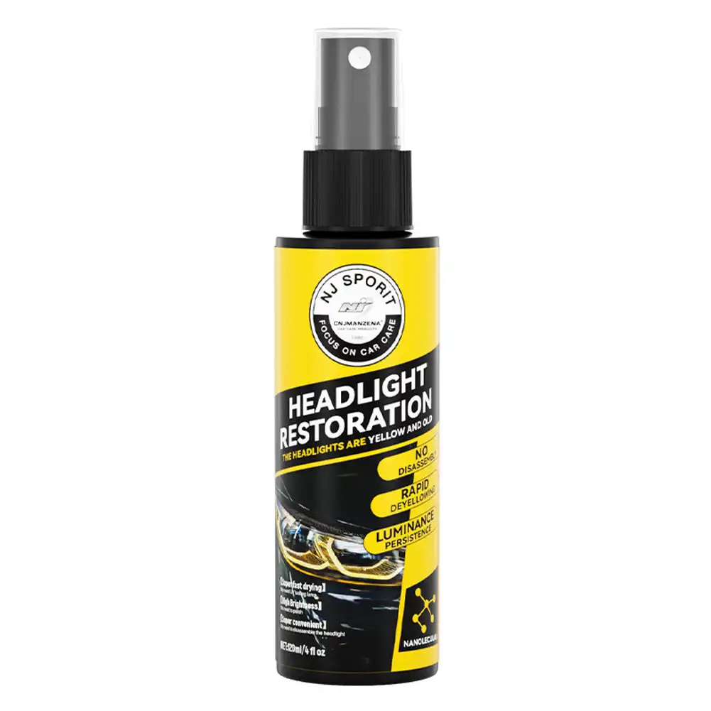 Car Headlight Coating Spray Liquid Car Light Cleaner And Restorer UV Resistant Long Lasting Head Light Coating Spray For car SUV