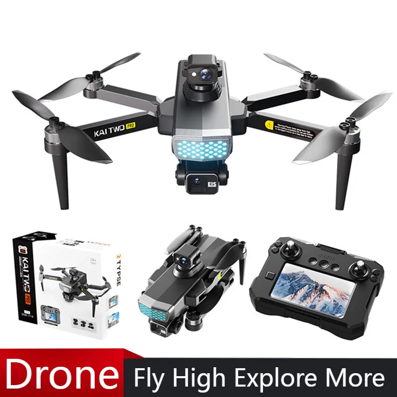 KAI TWO Drone 4k Profesional Three-axis Brushless GPS Drone Obstacle Avoidance Aerial Photography Remote Control Helicopter Toys
