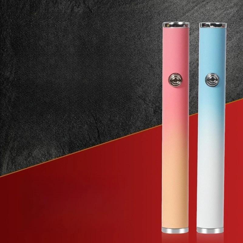 Gradient Color Mini Windproof Tungsten Wire Ignition USB Lighter Compact and Portable Button Silent Ignition Electric Lighters
