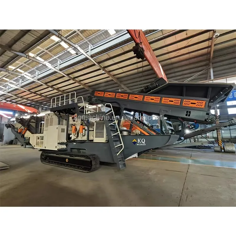 Mobile Crushing Station for Potassium Feldspar Pebbles Mineral Crushing Operations Featuring Core Components Motor and Gear