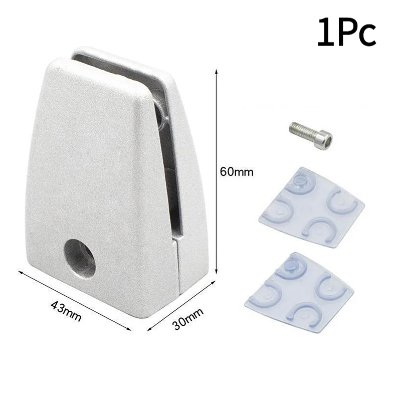 1Pc Aluminum Alloy Screen Clip Punch-free Adjustable Desktop Movable Clip Glass Fixed Wooden Board.
