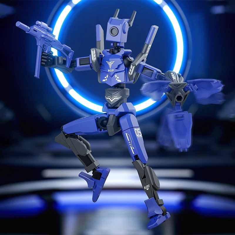 Mech T13 Action Figure Titan 13 Action Figure Dummy Lucky 13 Action Figure 3D Printed Multi-Jointed Movable Nova Action Figure