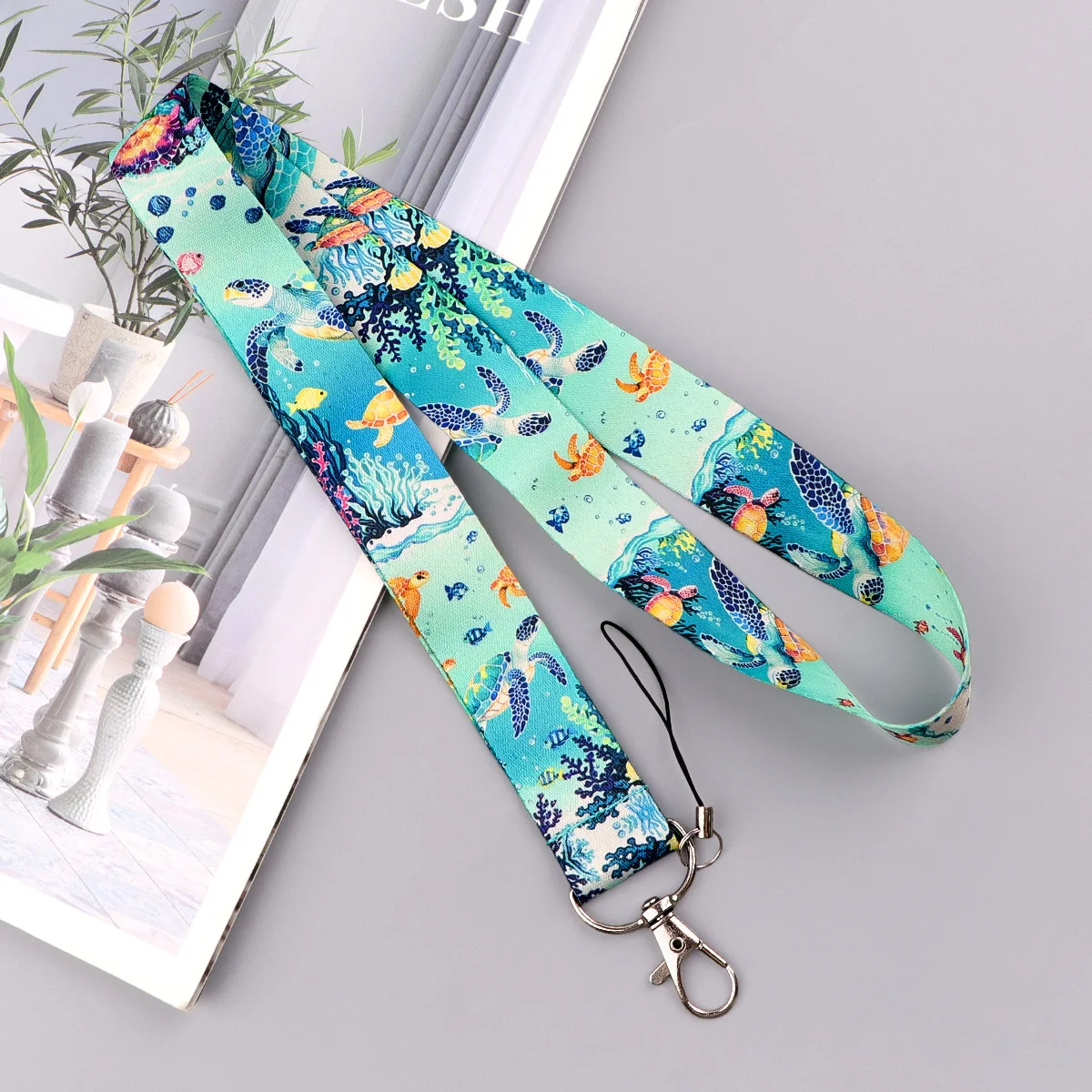 Ocean Sea Turtle Lanyards For Keychain Neck Strap ID Badge Holder Mobile Phone Hang Rope Keyring Accessories Gifts - view 4