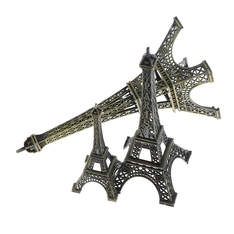 8/10/15cm Bronze Paris Eiffel Tower Metal Crafts Home Decoration Accessories Figurine Statue Model Souvenir Home Interior Design
