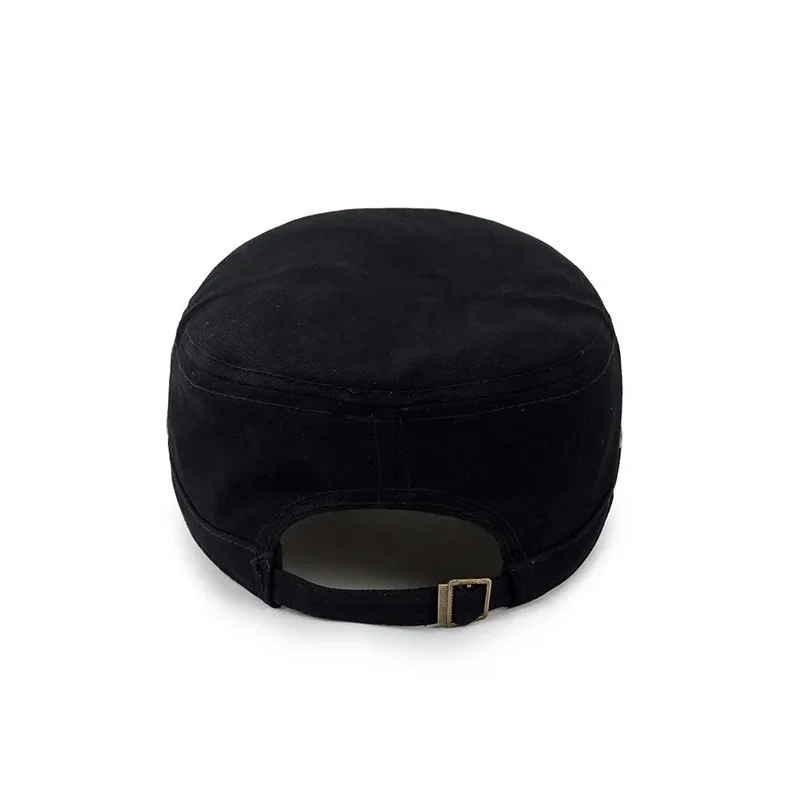 Brand Unikevow Military hats with Star Embroidered Adjusted baseball cap Flat top Hat for men and women Militaire gorra