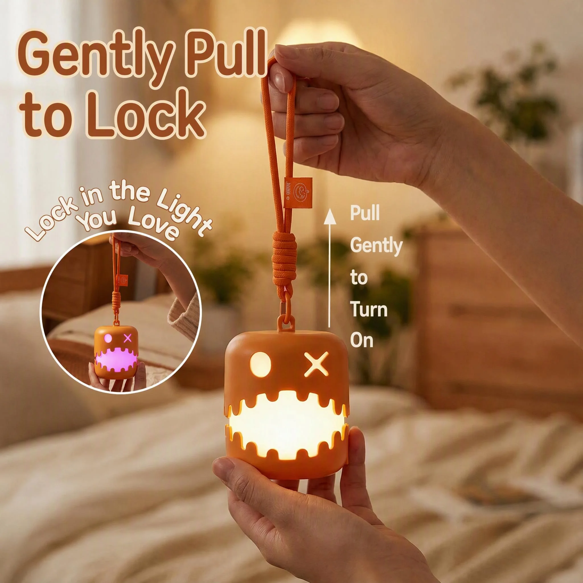 New Creative Halloween Pumpkin Night Light — Quirky 7-Color Glowing Party Decoration & Gift with Pull Cord Switch