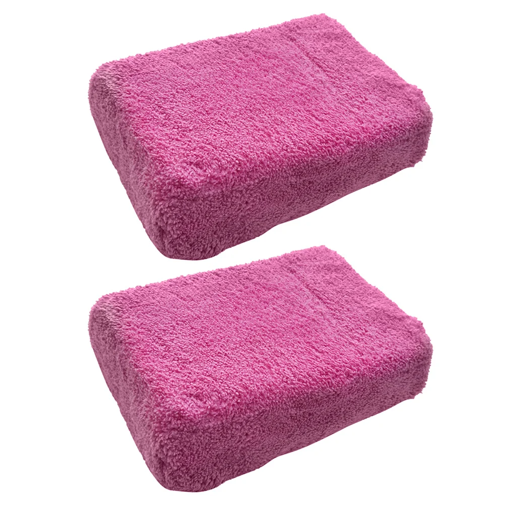 

2 Pcs Car Sponge Supplies Wash Block Sponges Auto Clean Tool Cleaning High Density Absorbent Cleaner