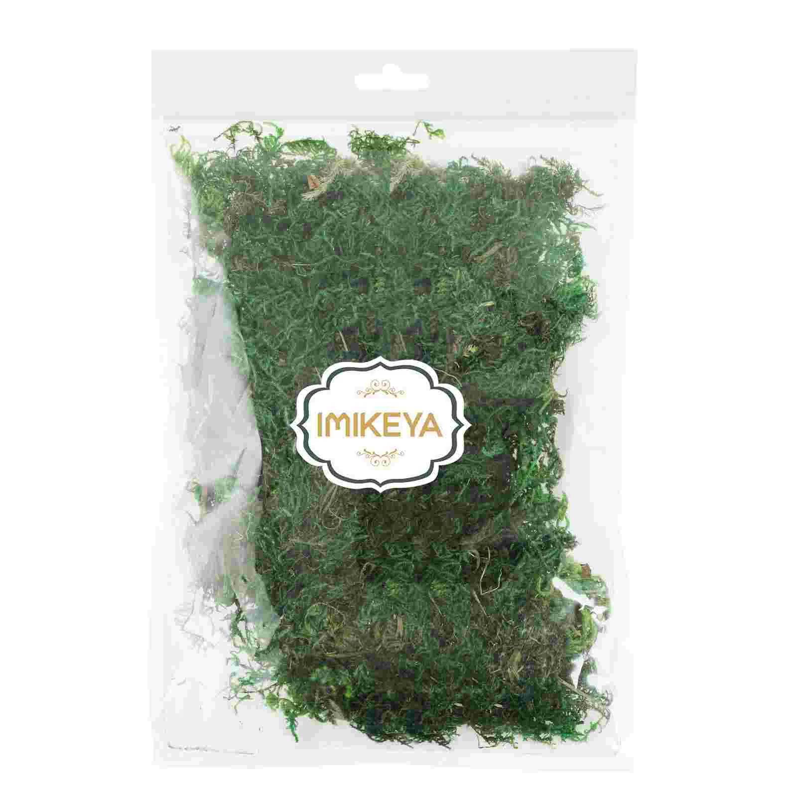 1 pacote de terrário de musgo preservado aftificial, musgo verde, peças centrais de jardinagem, decoração de musgo bonsai (cerca de 20g)