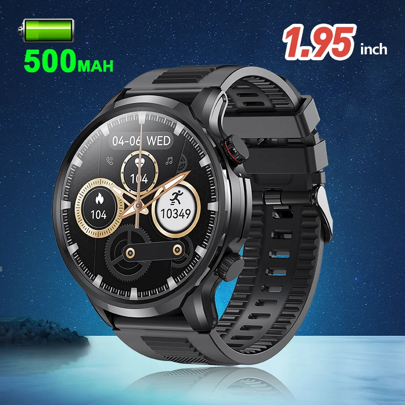 

Smart Watch 1.95 inch Large Screen Bluetooth Calling Health Monitoring 500mAh Large Battery AI Voice IP68 Waterproof Smartwatch