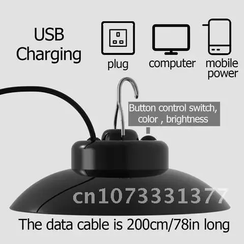 Фонарь для кемпинга, портативный фонарь, USB аккумуляторная палатка, Стандартный кронштейн, палатка для рыбалки