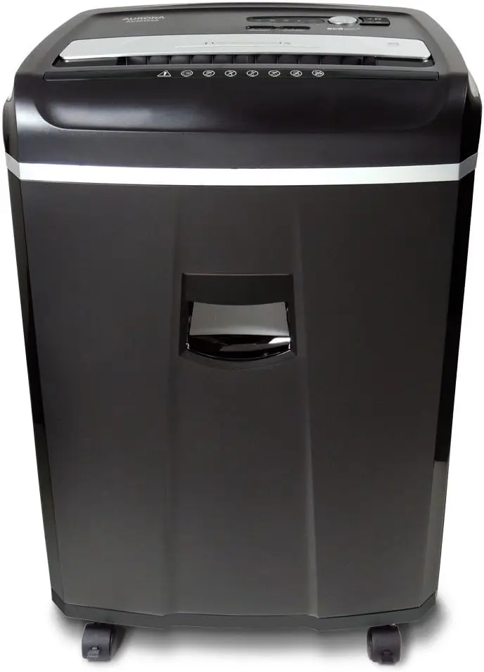 Anti-Jam 20-Sheet Crosscut CD/Paper and Credit Card Shredder, 7-Gallon pullout Basket, 60 Minutes Continuous Run Time