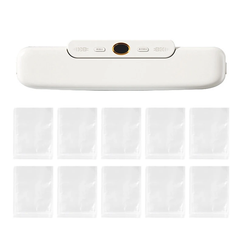 Vacuum Sealer Packaging Machine Food Vacuum Sealer With 10Pcs Vacuum Bags Household Vacuum Food Sealing Durable US PLUG