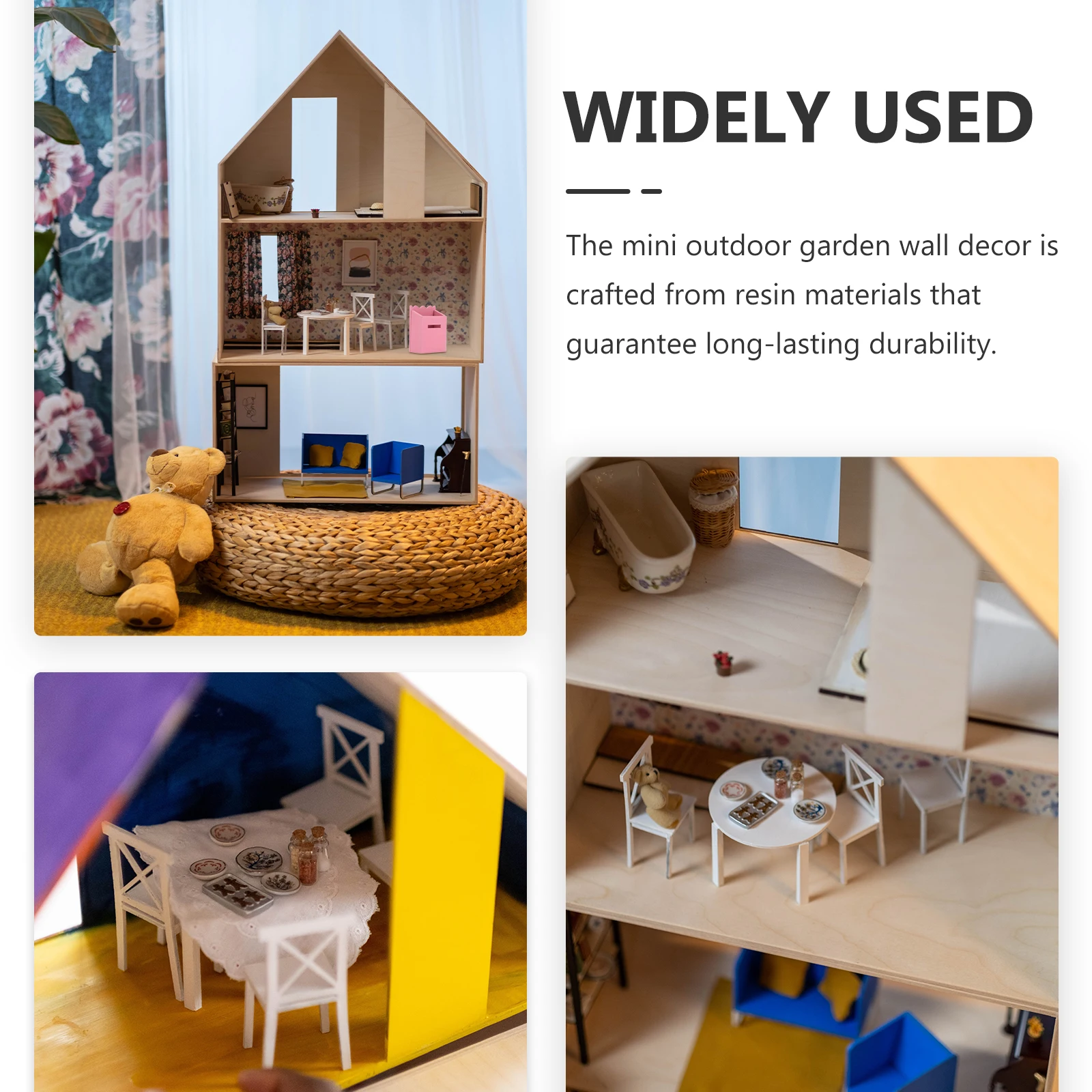 

Lion Head Wall Decor Resin Craft For Dollhouse Garden Outdoor Vintage Style Miniature Ornament Sand Table Accessory