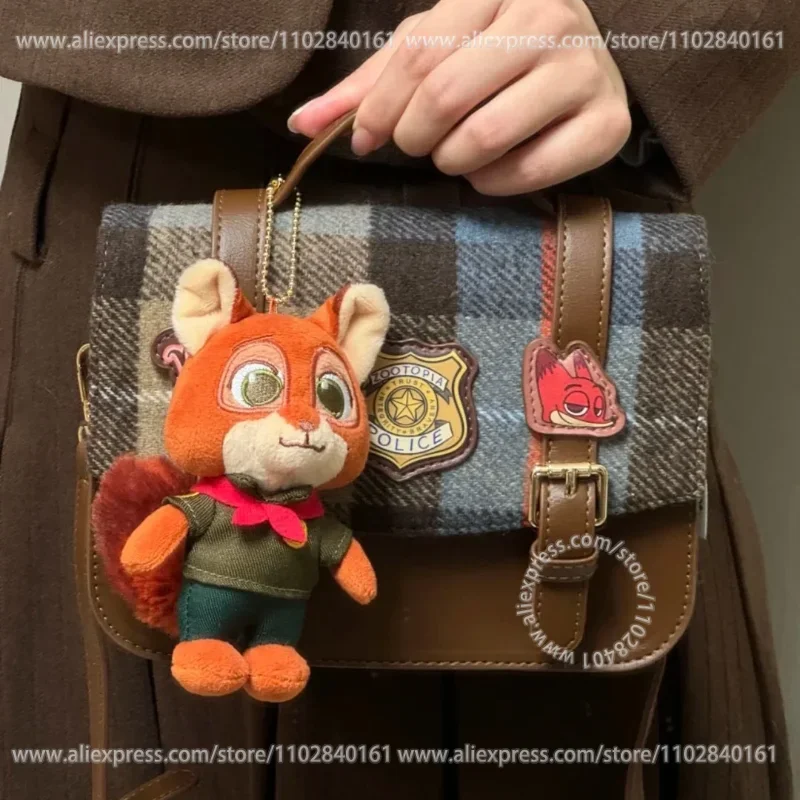 MINISO Disney Zootopia Series Crossbody Bag Messenger  Girls Brown Matching Judy Hopps Nick Genuine Birthday Gift Animation