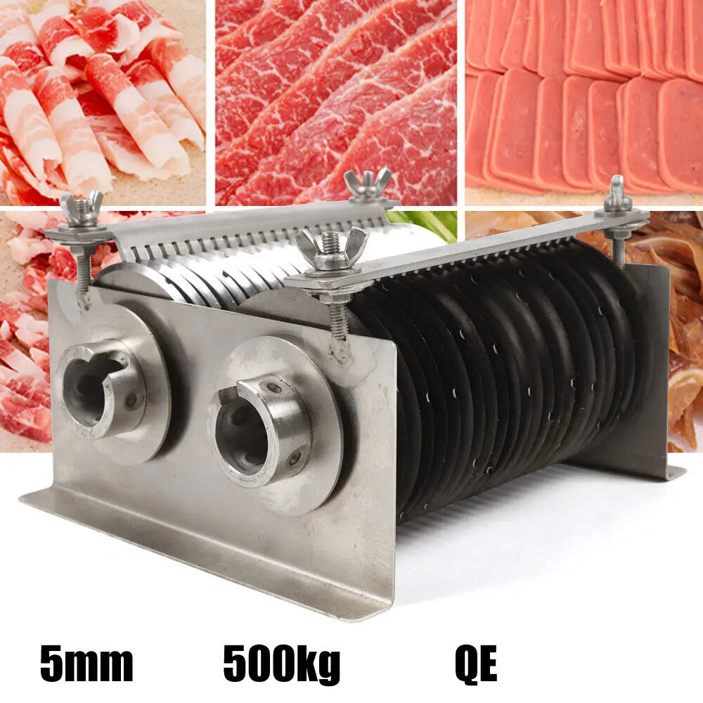 5.6KG Stainless Meat Cutting Hine Cutter Slicer 1 Set Blade Only For QE Model  Tool Designed With External Suspension