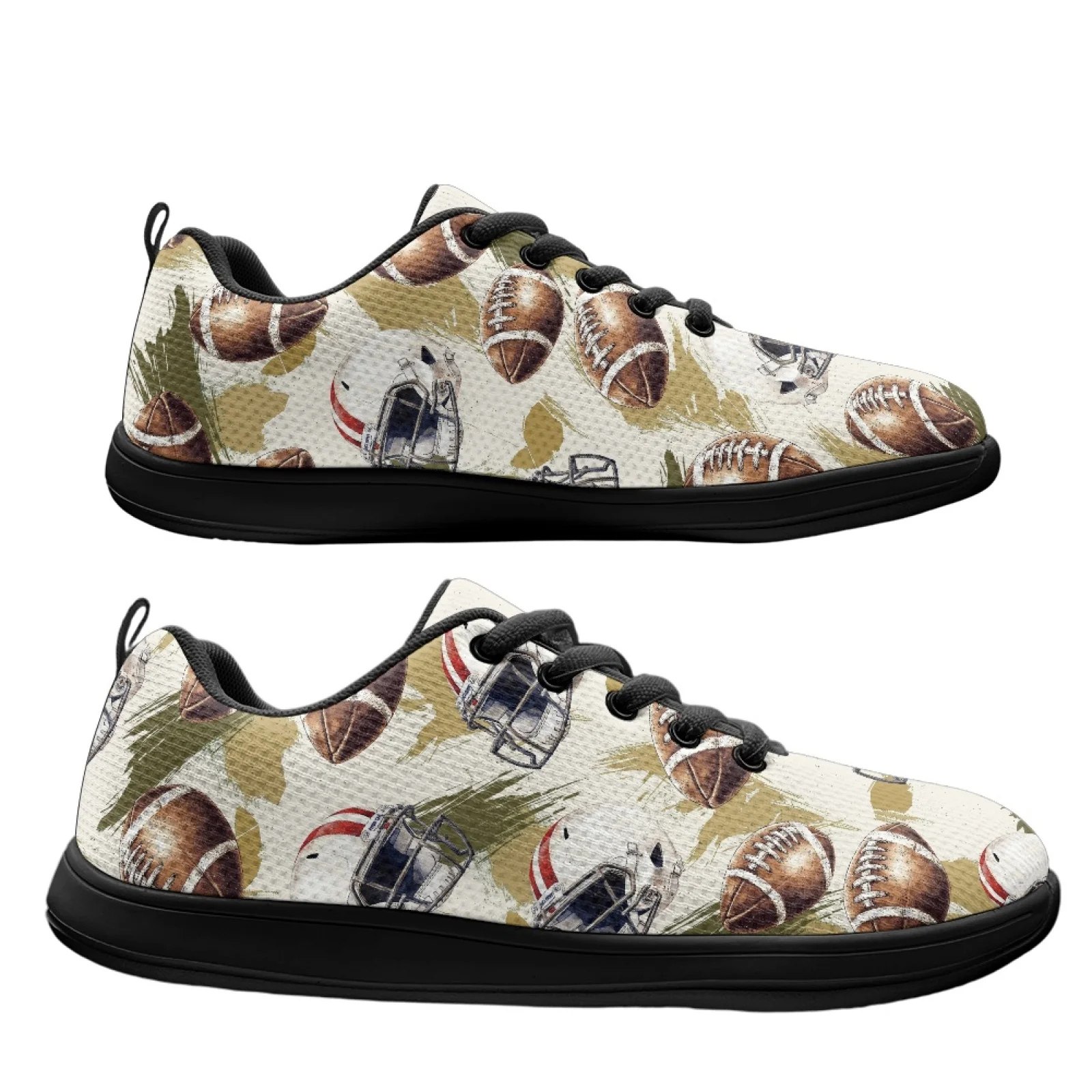 PENSTROLL Vintage American Football Lightweight Walking Shoes for Men for Mens Mesh & EVA Summer Sneakers Men's Walking Shoes