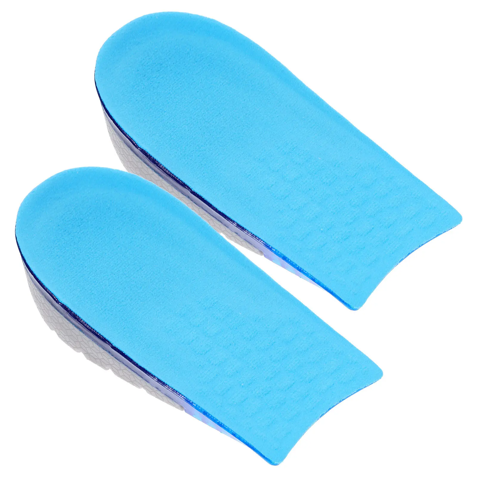 1Pair Height Increase Insole Self Adhesive Invisible Half Shoe Pad Non Slip Breathable Shockproof Heel Lift Cushion for Men