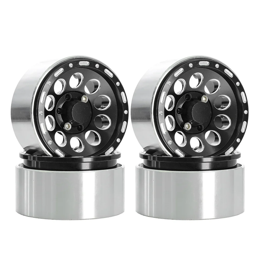 

4pcs 1.9 Inch Metal Wheel Rim For 1/10 Rock Crawler RC Car TRX4 SCX10 RBX10 D90 D110 YK4102 4103 VS4-10 Redcat Gen8 90046