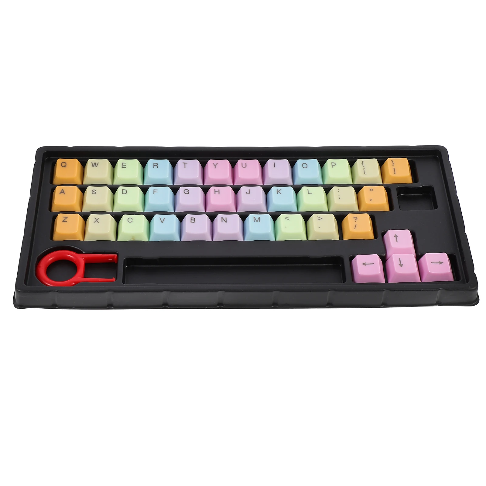 

1 set Keycaps Keyboard Decor Bright Rainbow Color Cherry Cross ABS Durable Premium Gaming Computer Accessories