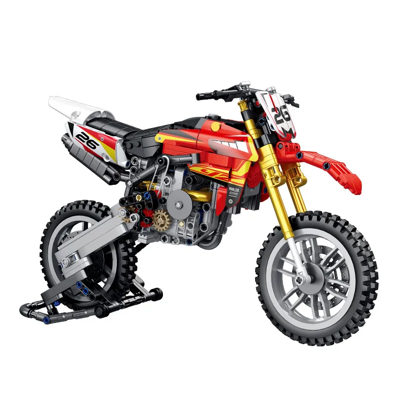 Compatibles con bloques de construcción Lego, juguetes de modelos de bloques de construcción de ensamblaje de niño difícil, locomotora de velocidad de motocicleta de marca famosa, partículas pequeñas