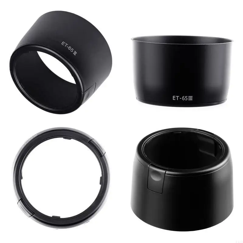 F42d ET-65III Lens Lens Hood Sunshade Lens Protector لـ EF 85mm f/1.8 & EF 100mm f/2.0
