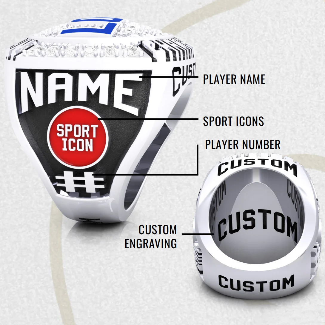 Low price customized championship ring for sports matches, free design, affordable price, fast delivery