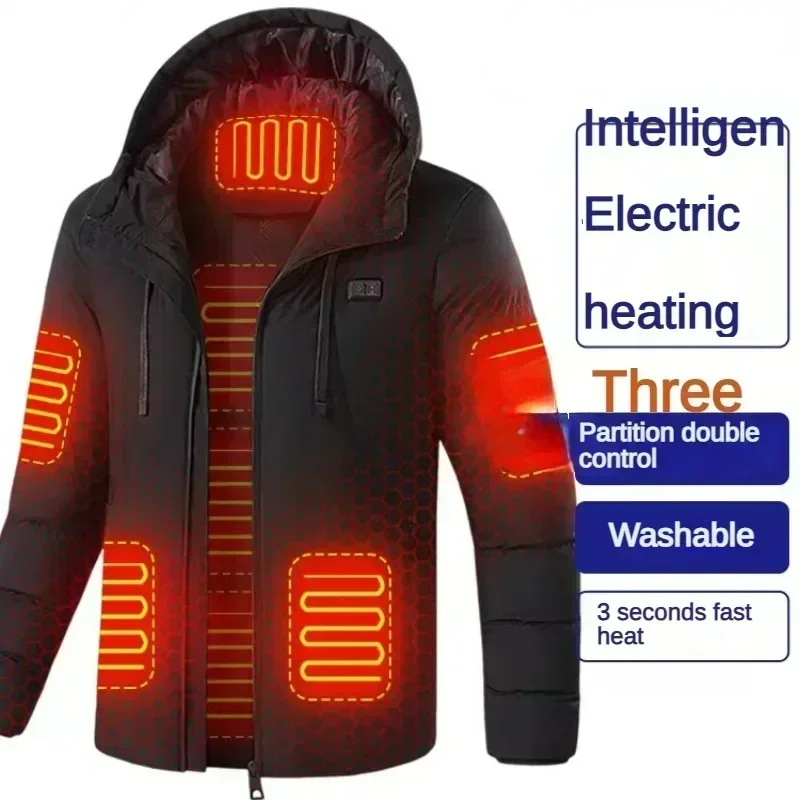 Chaqueta calefactora de 11 zonas, chaleco para hombre, chaqueta acolchada con calefacción eléctrica, ropa con calefacción Usb, chaqueta de esquí