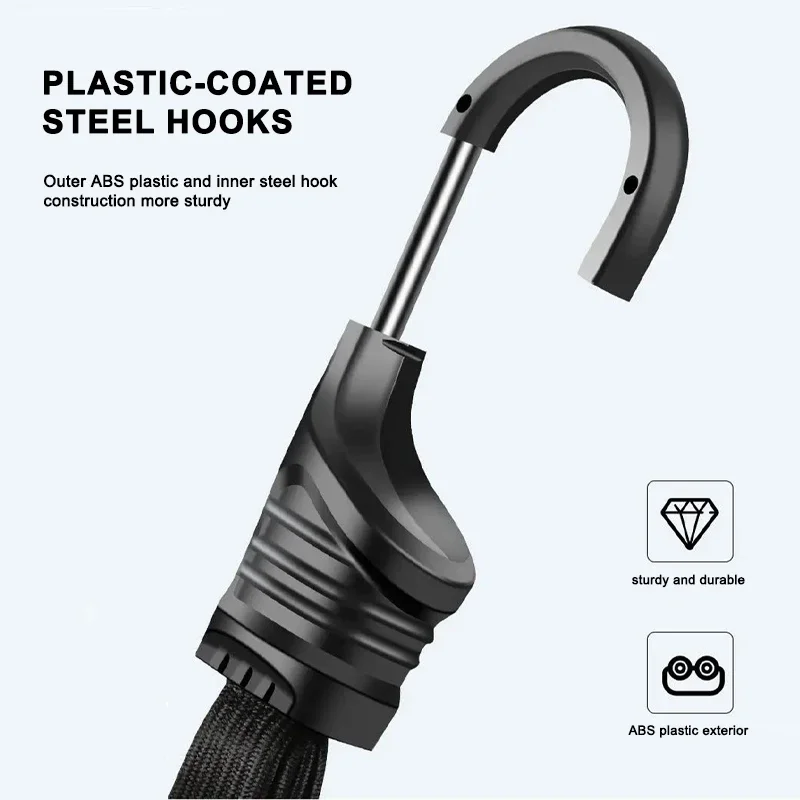 دراجة نارية المقعد الخلفي خوذة شرائط حبل مرن دراجة نارية خوذة حزام ثابت تعديل إصلاح حبل السلع حزام 60 سنتيمتر/90 سنتيمتر #5