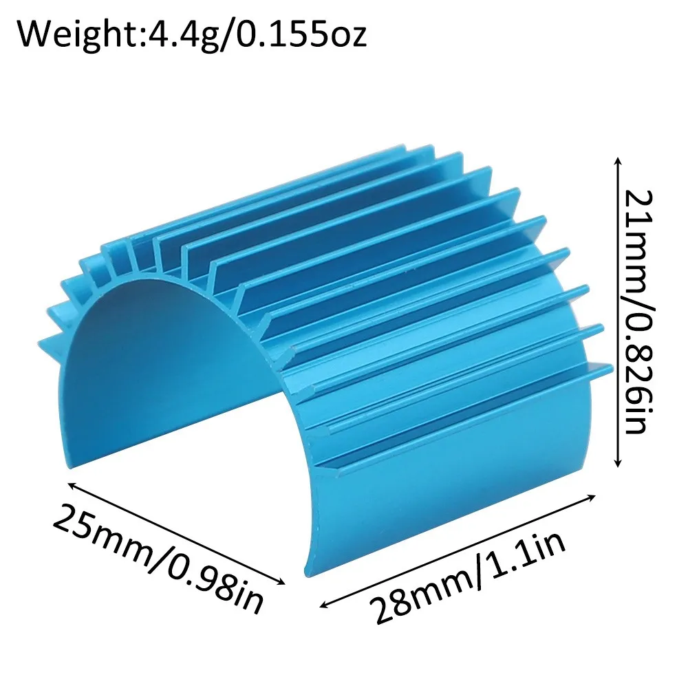 Aluminum 370 380 390 Motor Heat Sink Heatsink Cooling Fins For Rc Hsp Tamiya Traxxas Axial 1/16 1/14 Car