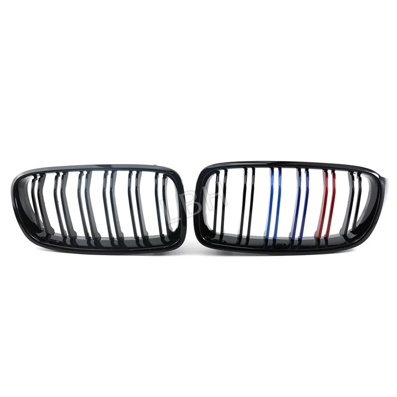 

fit for 2012-2019 BMW 3 Series F30 F35 Three-colour ABS materia Front Kidney Grille Mesh Racing Grills Radiator Ventilation Grid