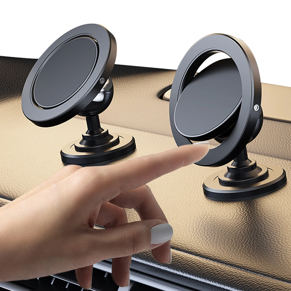 Magnetic Car Phone Holder Stand 360° Rotation Magnet Auto Mobile Phone Holder Car Mount Support Car Bracket Mount for iPhone 15