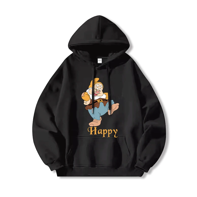 Disney Cartoon Anime Snow White and the Seven Dwarfs periphery Men\'s and women\'s hoodies Autumn and Winter Couple Clothes Hoodie