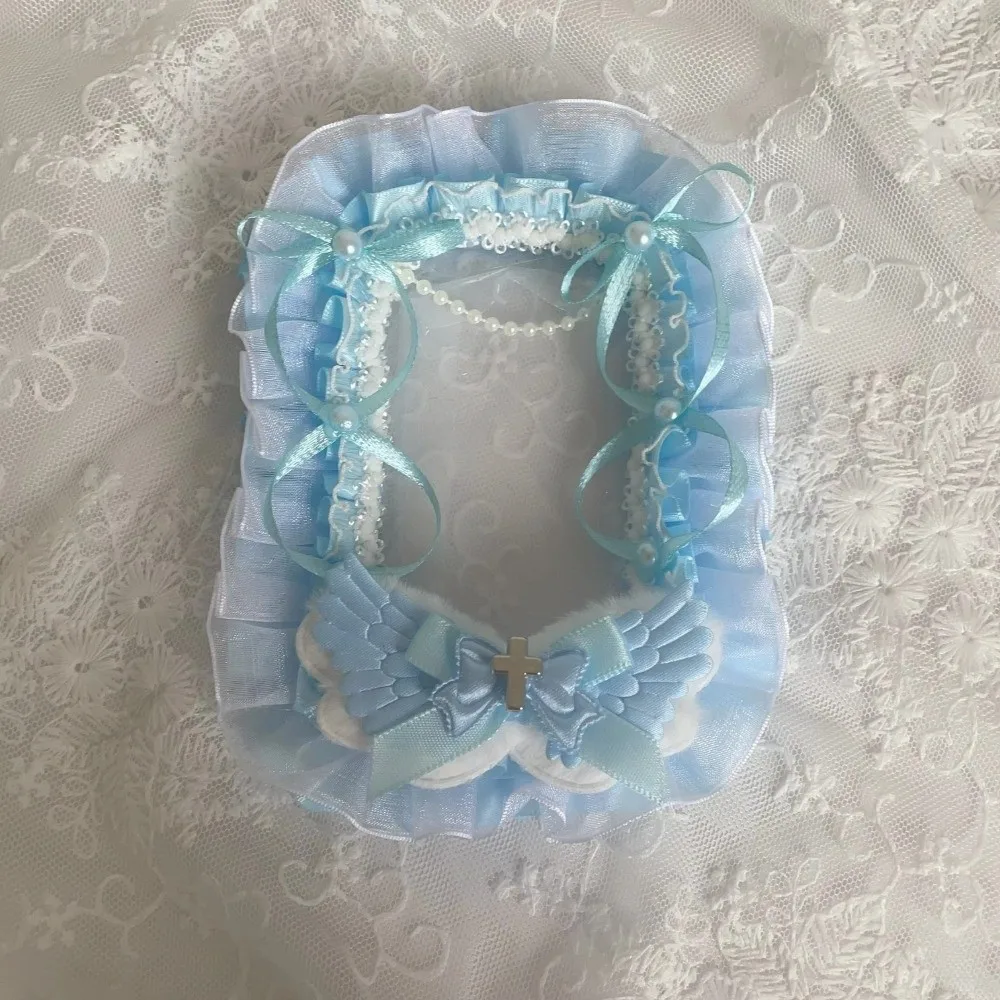 Lace Decorative Card Cover Handmade Card Display Photo Card Storage Multi-layer Design Bow Ribbon Postcard Cover