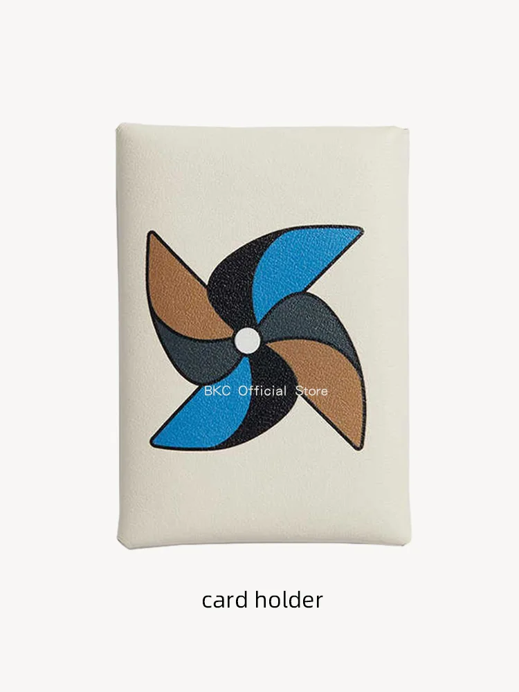 Hand sewn and painted wallets, goat skin coin purse, genuine leather multi slot card bag