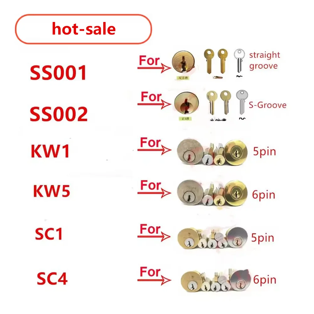 Lishi 2 in 1 Tool SS001 SS002 SS002R pro R52 KW1 KW5 SC1 SC4 SC20 M1/MS2 AM5 TE2 for Home Civil tool