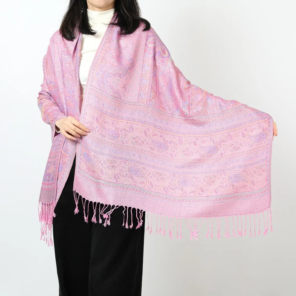 Luxo bohemia hijab cachecol 200x70cm borla cobertor longo xale de caxemira macio turbante cabeça envolve feminino bandana