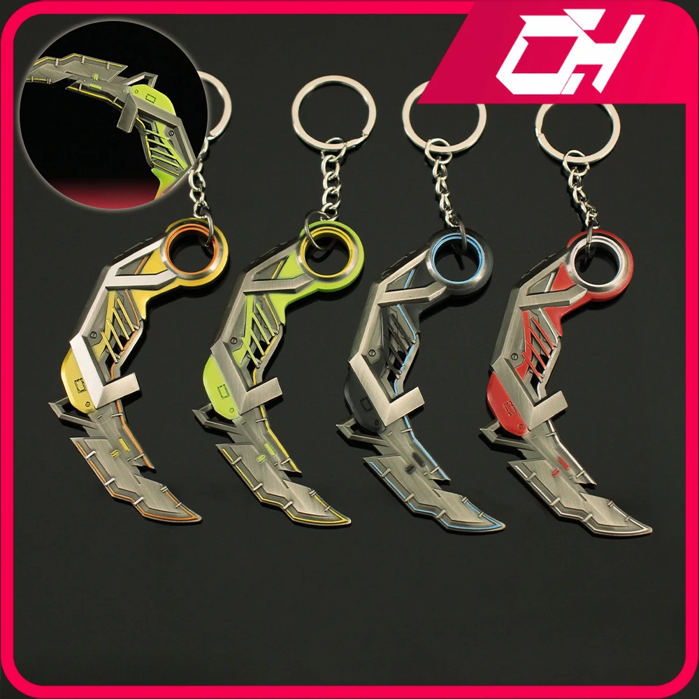 9cm Valorant Game Weapon Mini Keychain RGX Claw Knife Peripheral Metal Melee Katana Model Ornament Collection Crafts Gift Toys