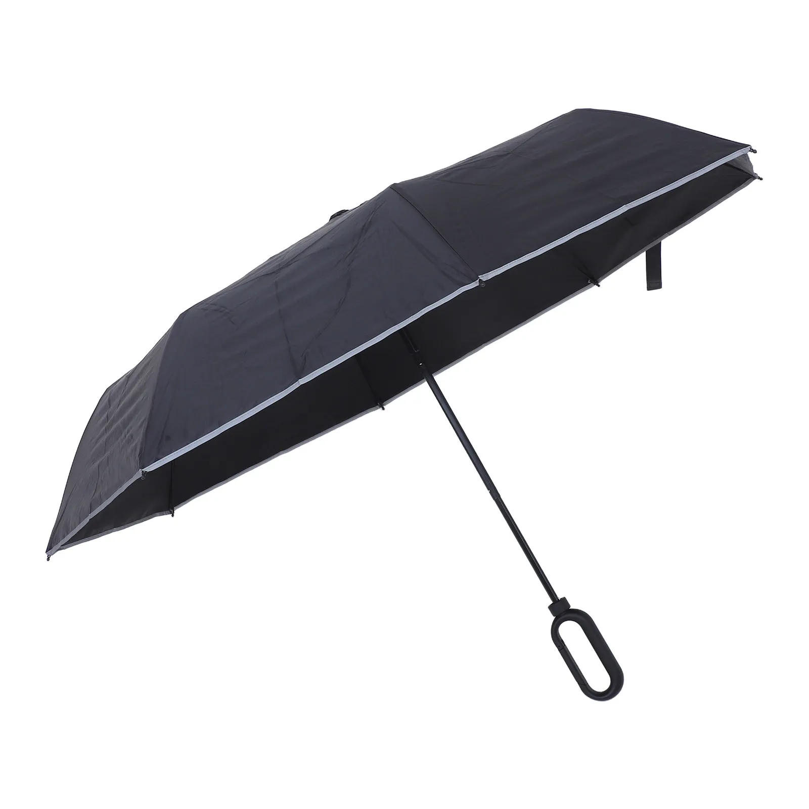 

Extra Thick Hanging Umbrella With Ring Handle 8-Bone Large Compact Foldable Windproof Uv Protection Portable Travel