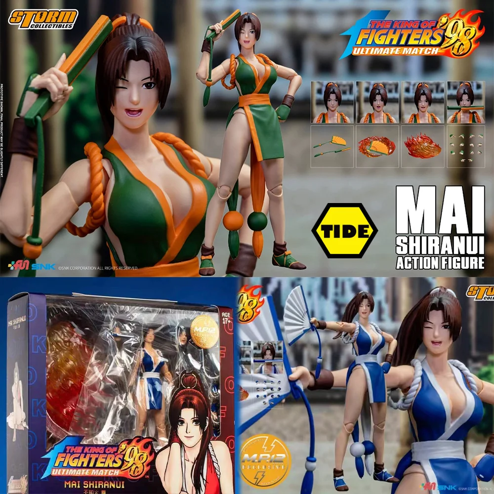 Storm Toy 1/12 The King Of Fighters 98 KOF Mai Shiranui Full Set Model Heterochromatic Edition 6Inch Action Figure Collection