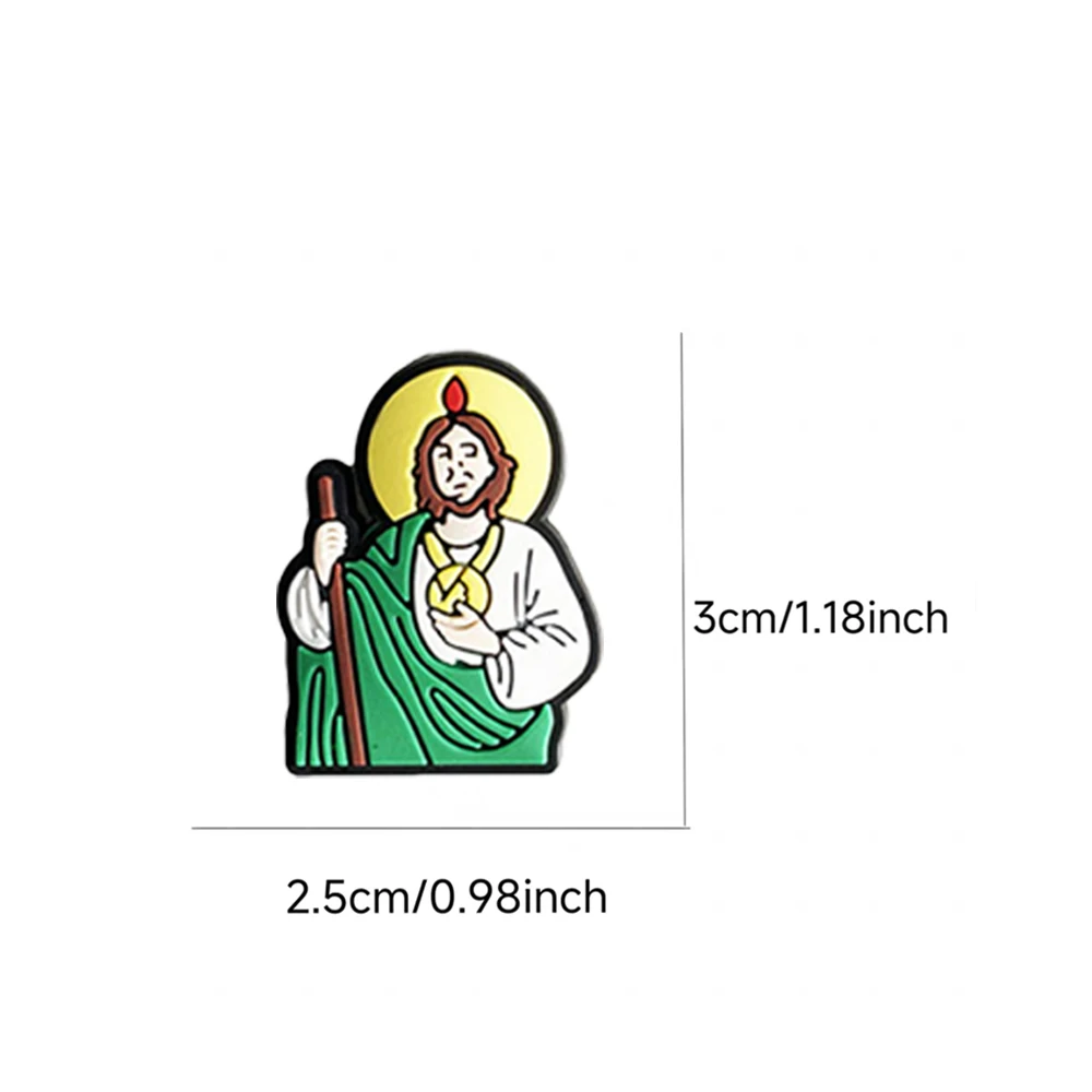 Hot Sales 15-100Pcs Cartoon Religion Series PVC Shoe Charms Accessories DIY Detachable Creativity Shoe Decorations Buckle