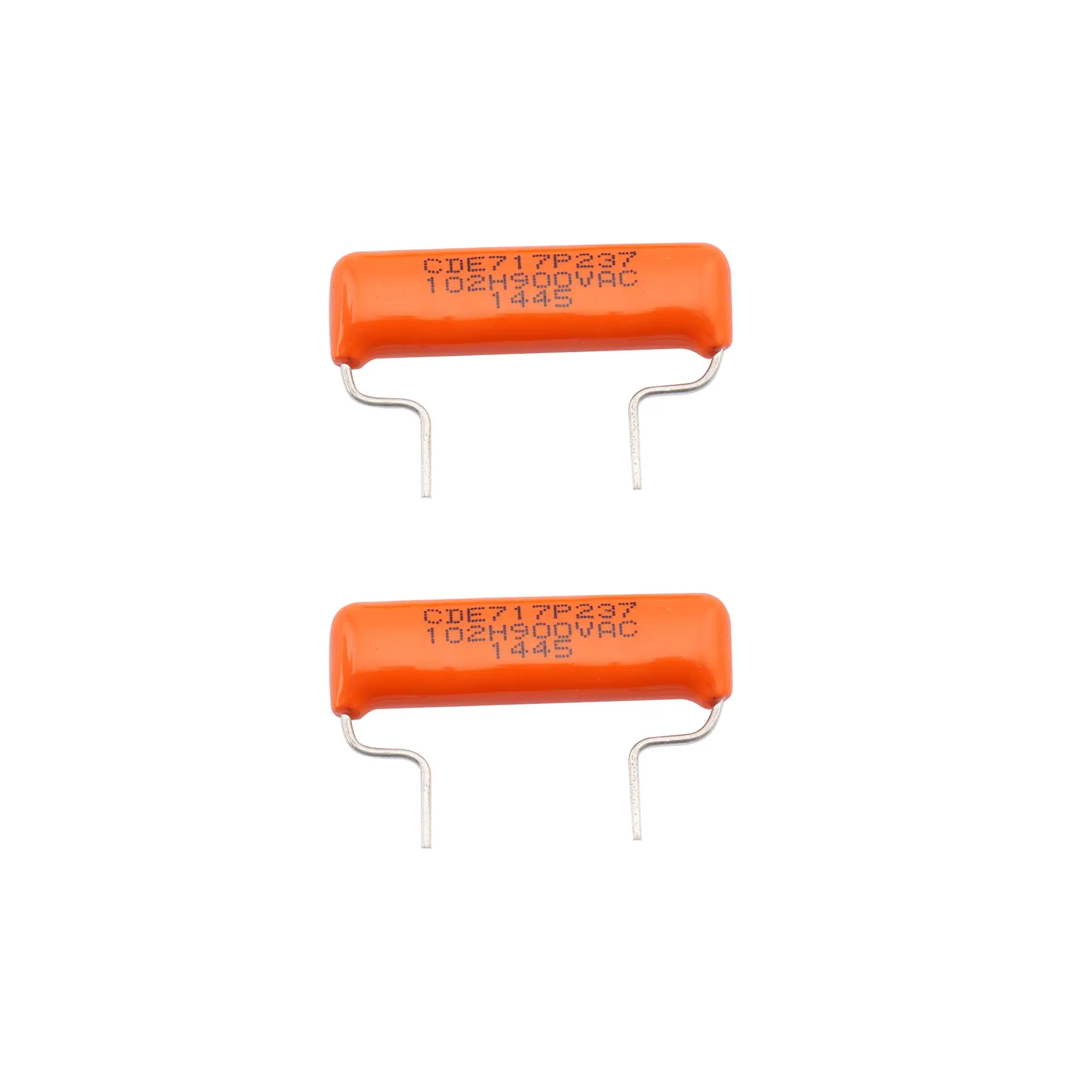 CDE Sprague Orange Drop Capacitors Tone Caps Polypropylene .001uF 717P 102H 900V for Guitar or Bass, Short foot (Set of 2)