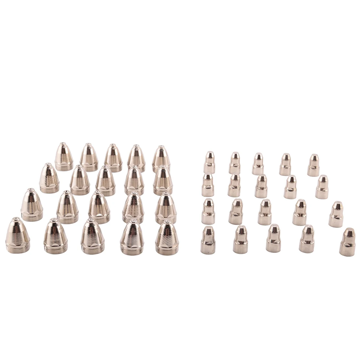 40Pcs P80 Nozzle/Tip Electrode Consumables Plasma Cutting Torch Spare Parts Accessories 1.1mm