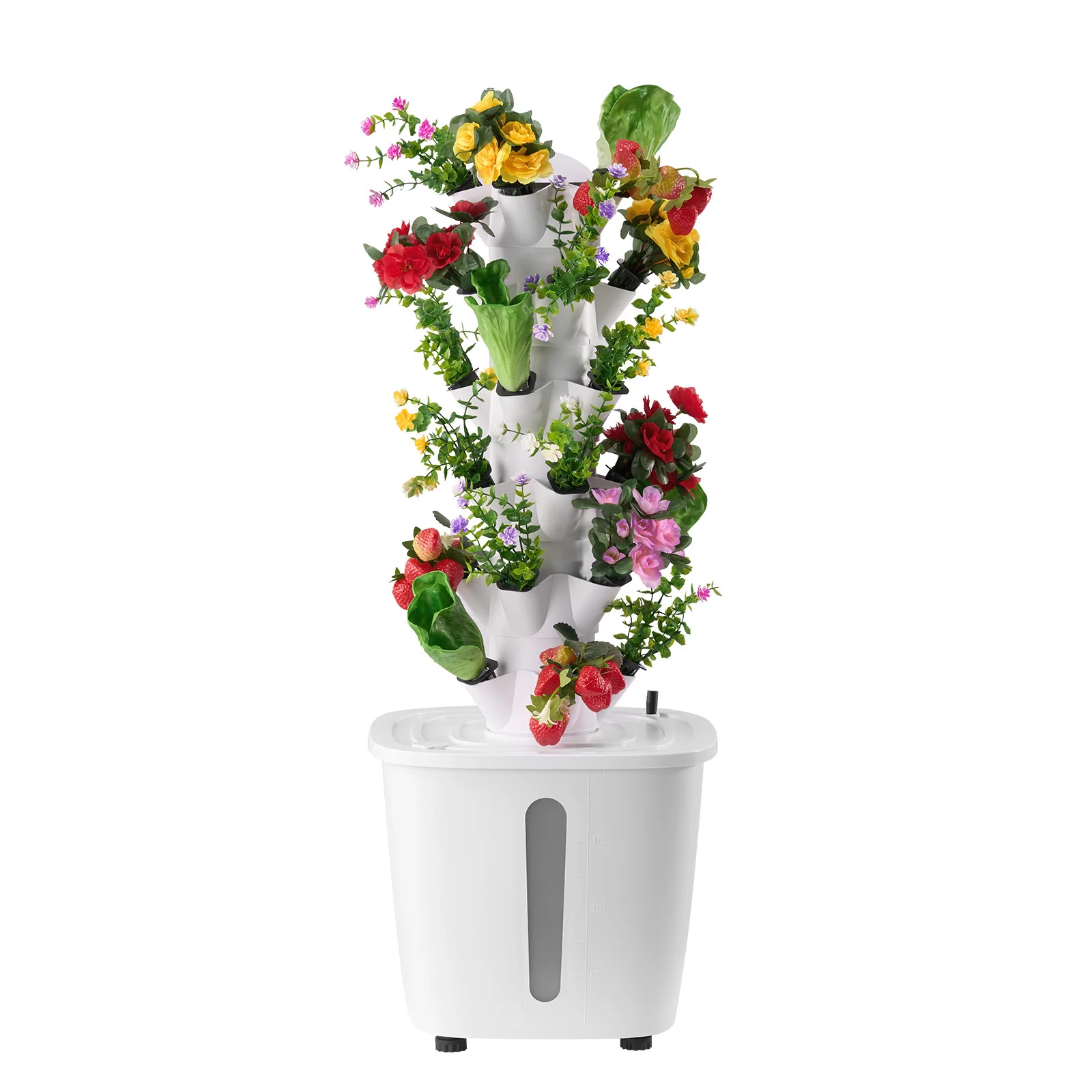 VEVOR Hydroponic Growing System 30 Pods Vertical 6 Tiers Hydroponic Tower Hydronic Garden with Water Pump for Vegetable