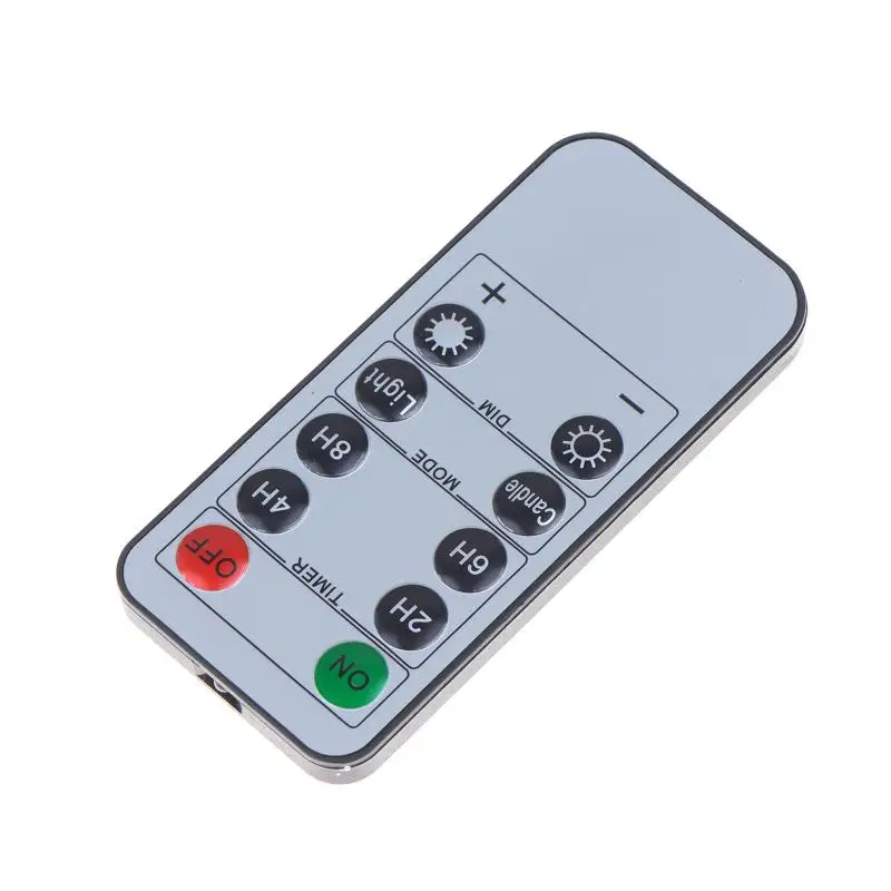 Remote Control LED Candle 10-Key Battery Operated Timer Long Range Easy Use for Christmas Table Arrangement