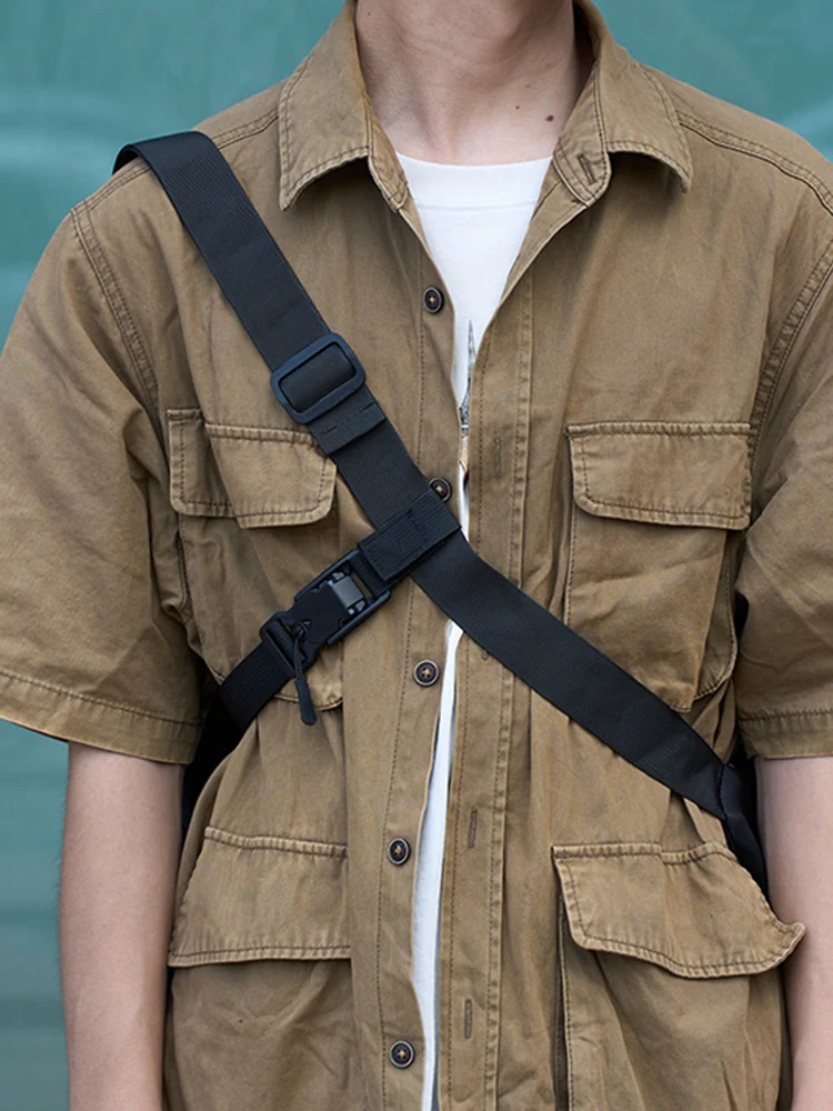 

Трехточечный вспомогательный фиксирующий ремень для сумки, противоскользящий ремень для рюкзака, стабилизирующий ремень для нагрудной сумки, фиксирующий ремень для активного отдыха и кемпинга