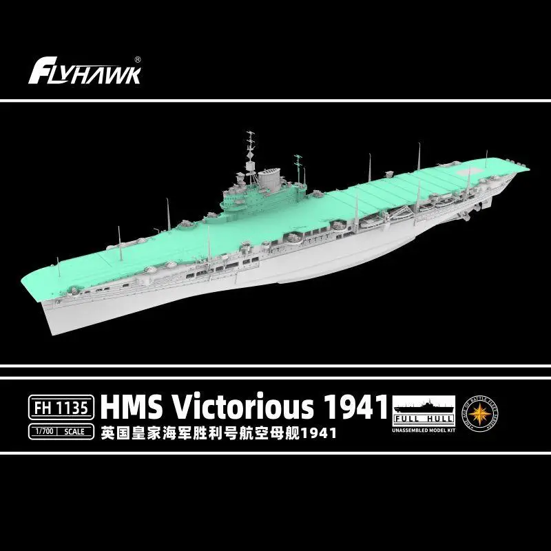 Flyhawk FH1135 1/700 Scale HMS Victorious 1941 Model