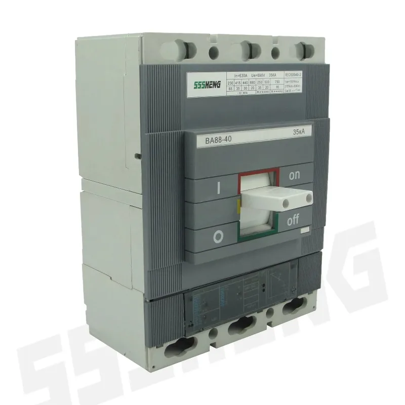 BA88-40 MCCB 630A 800A 3P 35kA Electronic Circuit Breaker VA88 Circuit Breaker Magnetic