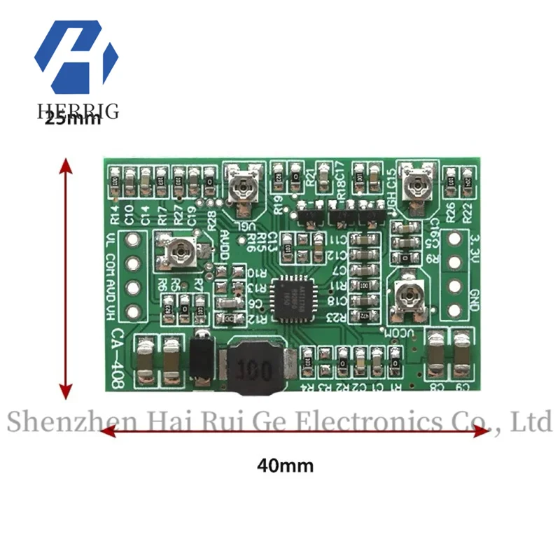 CA-408 CA-508 LCD TCON board VGL VGH VCOM AVDD quad adjustable boost module