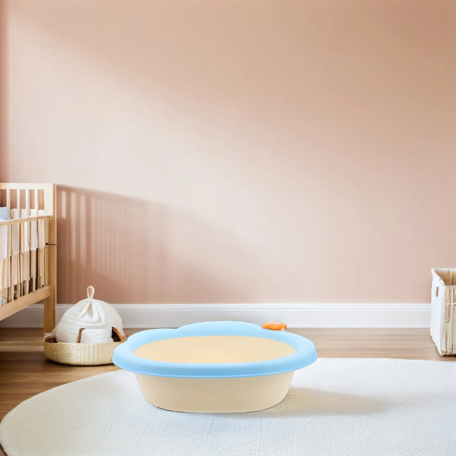 Baby Wash Basin Infant Durable Thickened Portable Face Feet Bath Compact Lightweight Travel Essentials Home Essentials