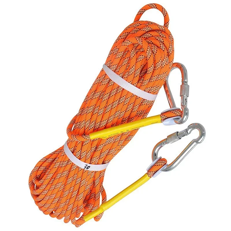 10m-50m Outdoor Rock Climbing Rope 8mm 13 Cores Fire Escape Safety Life-saving Bouldering Tactical Training Camping Accessories